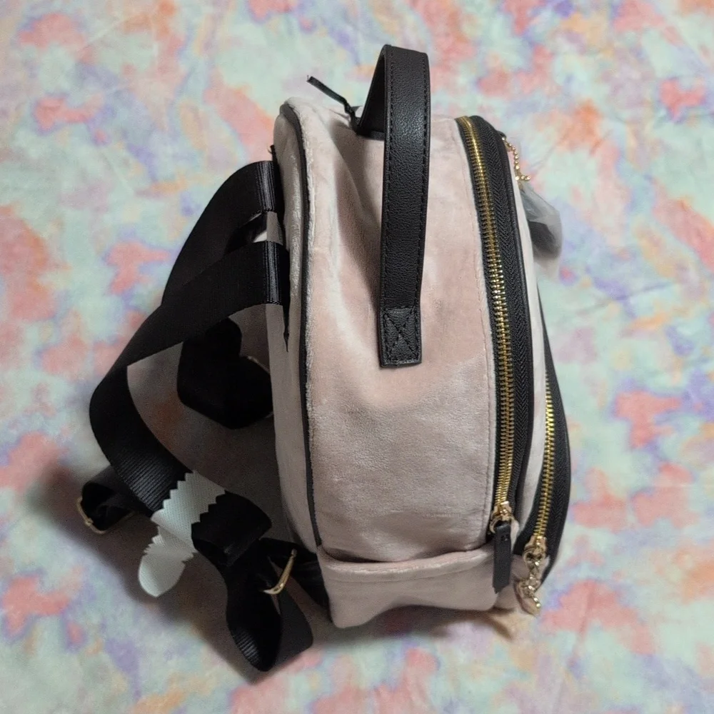 Book bag by juicy. Light pink with brown leather lining - Picture 2 of 4